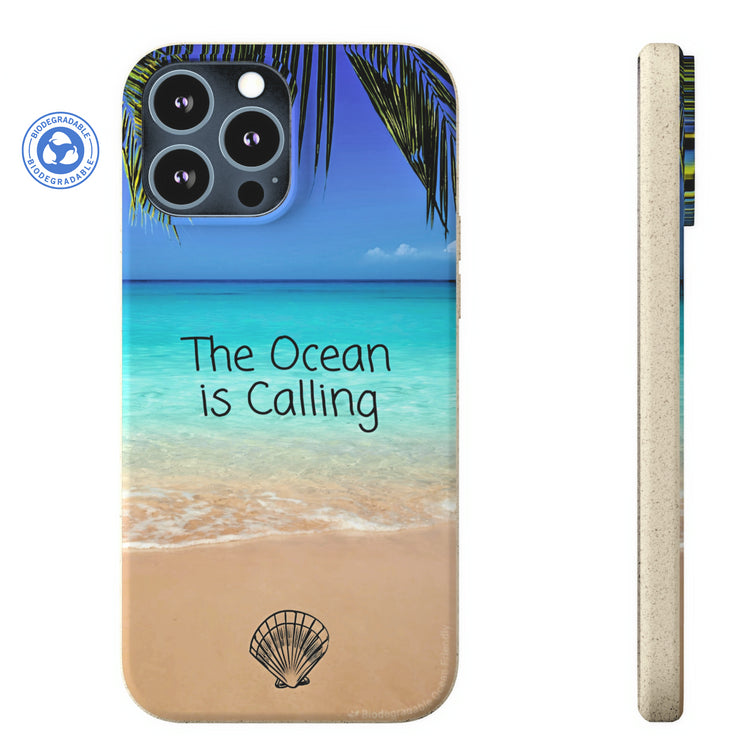 Biodegradable iPhone Case Palm Beach Theme Ocean Duty