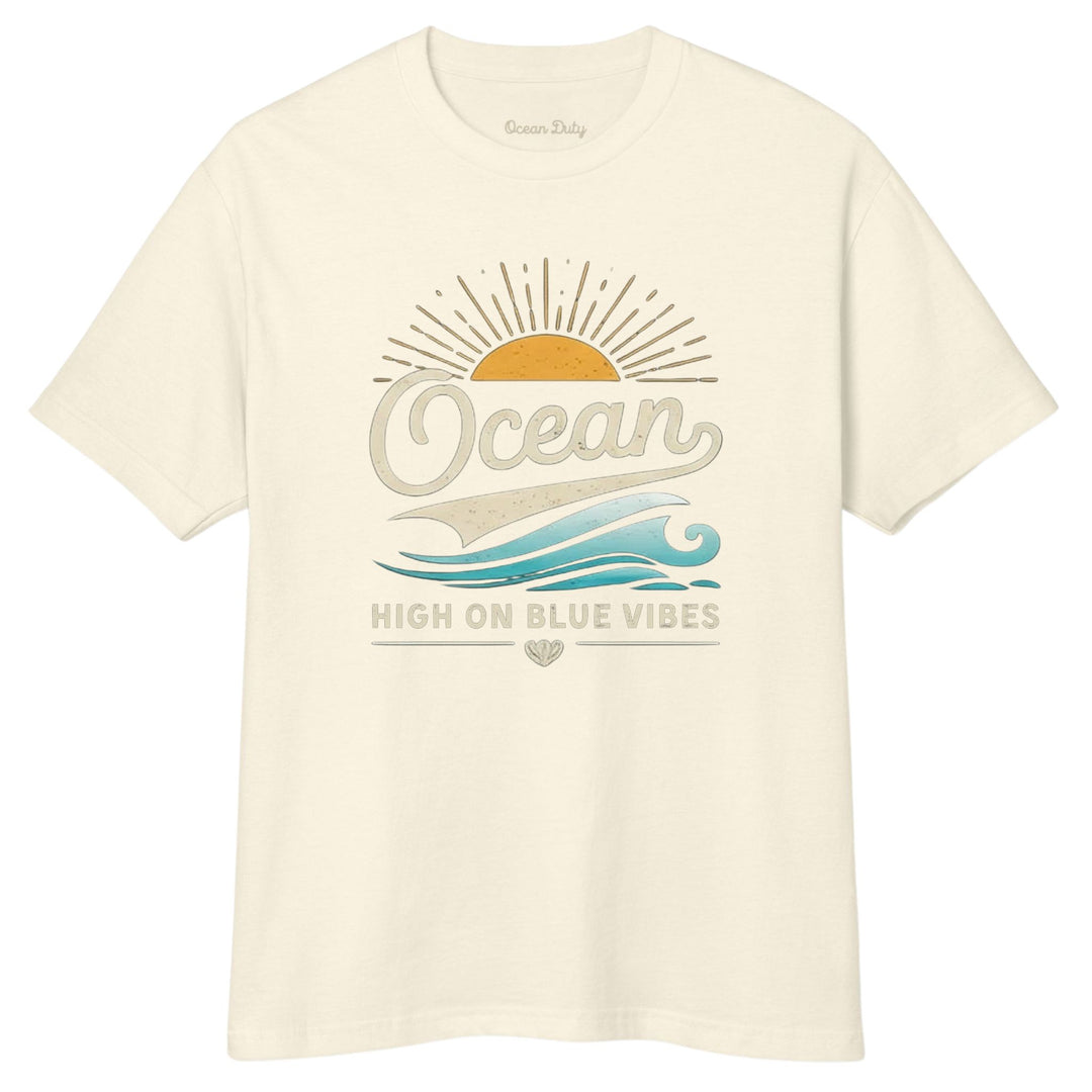 Blue Vibes Wave Vintage Tee