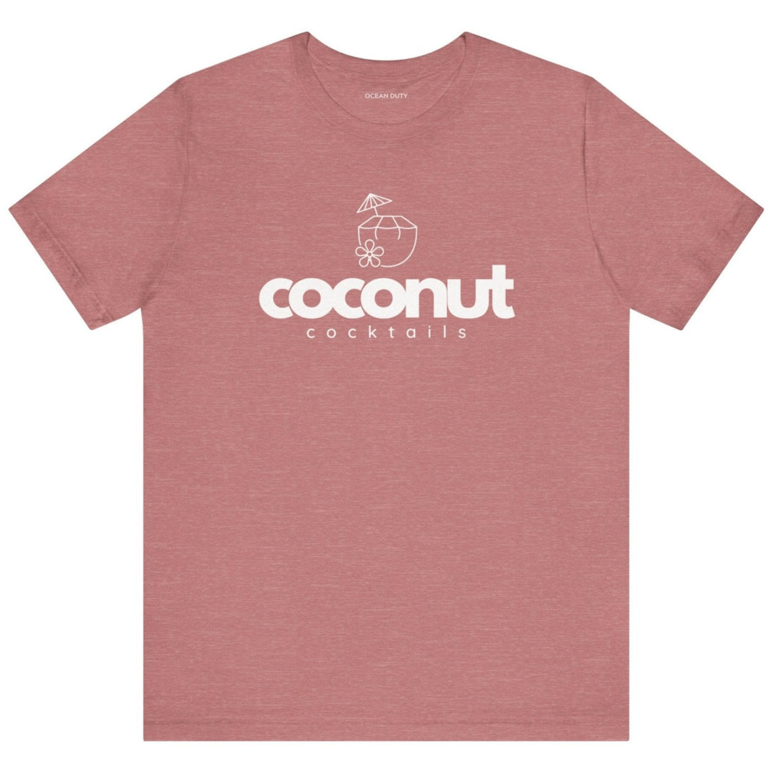 T Shirt about drinks made in coconuts