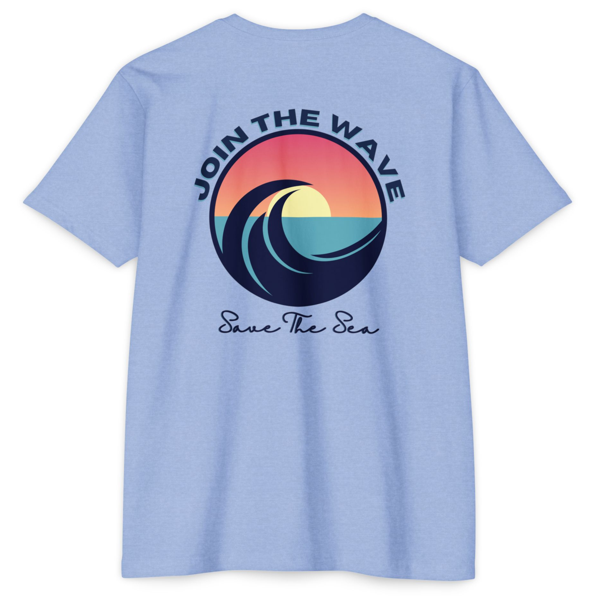 Blue Soft T Shirt Beachware Ocean Conservation