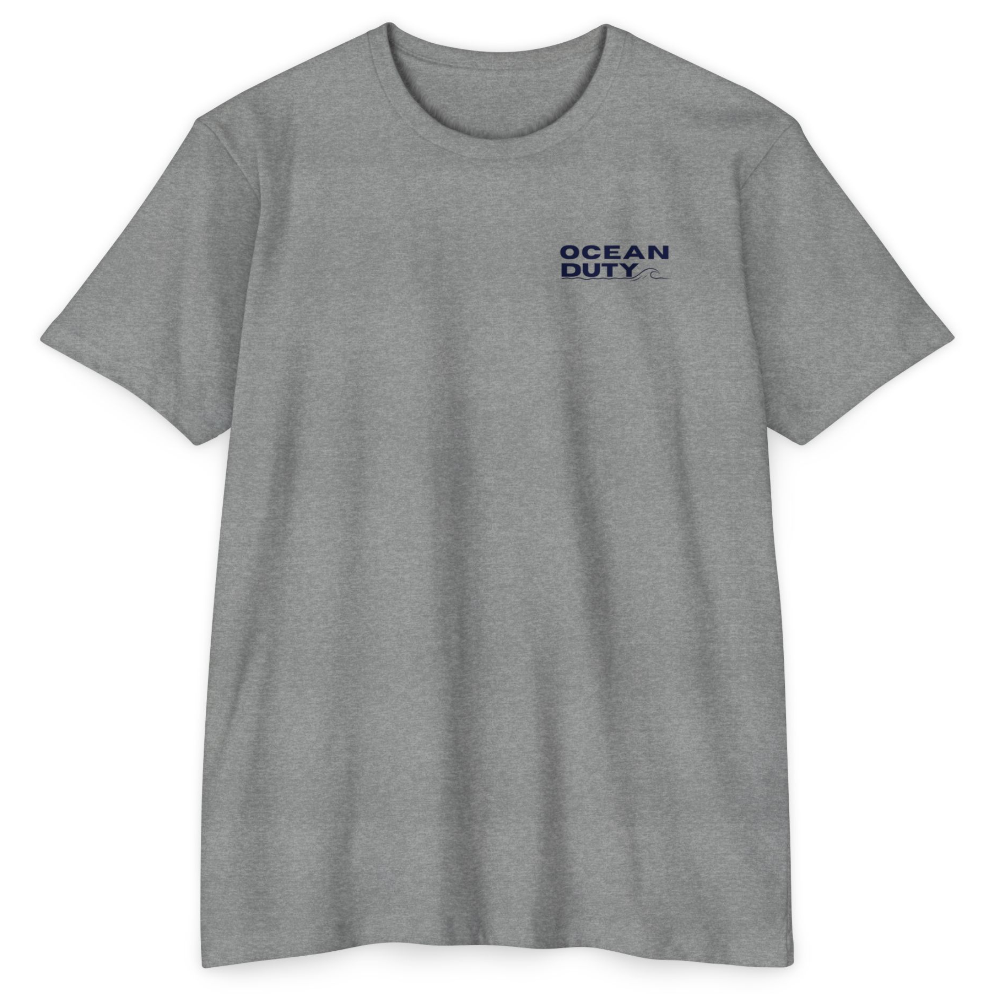 Grey Heather Soft T Shirt Beachware Ocean Conservation 