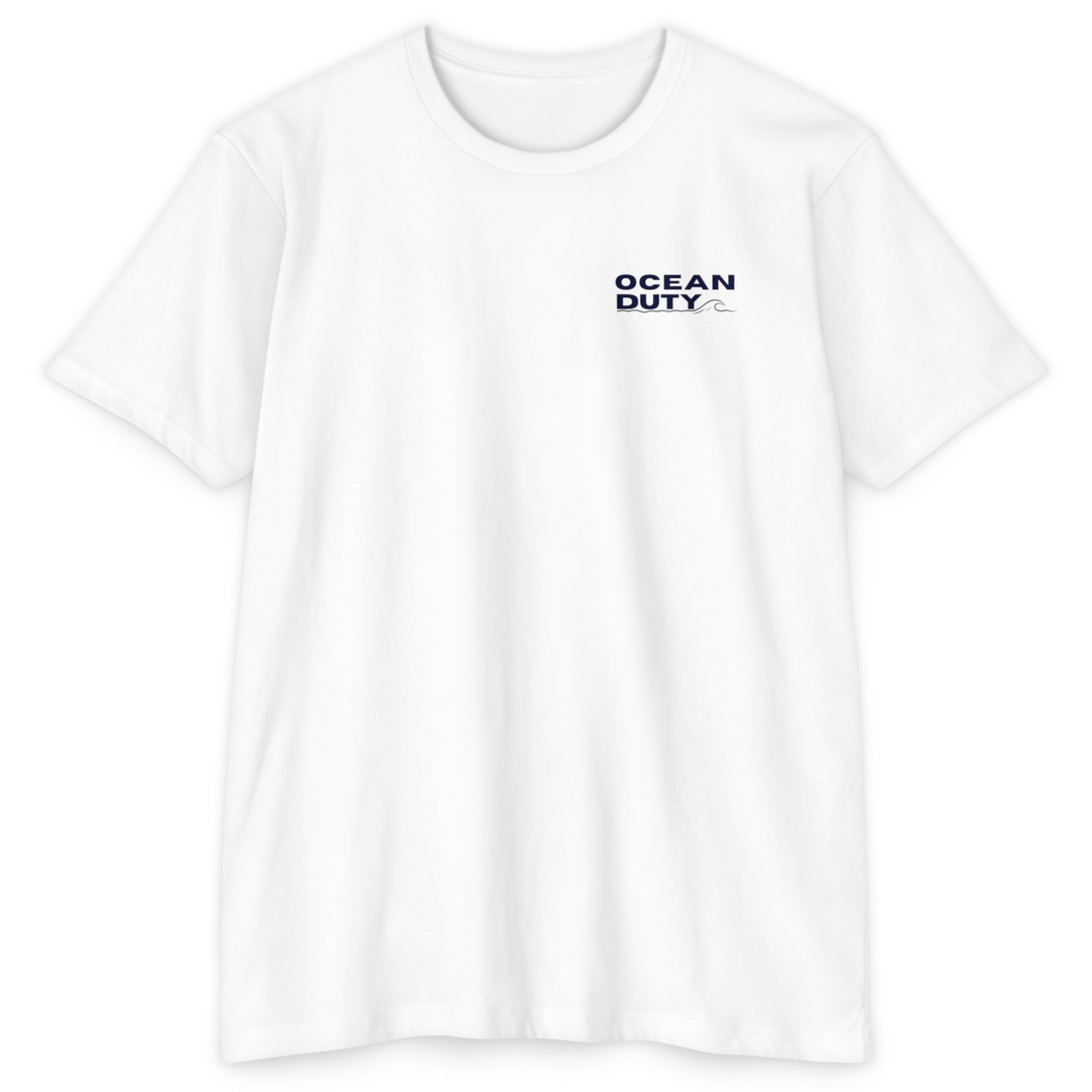 White Soft T Shirt Beachware Ocean Conservation