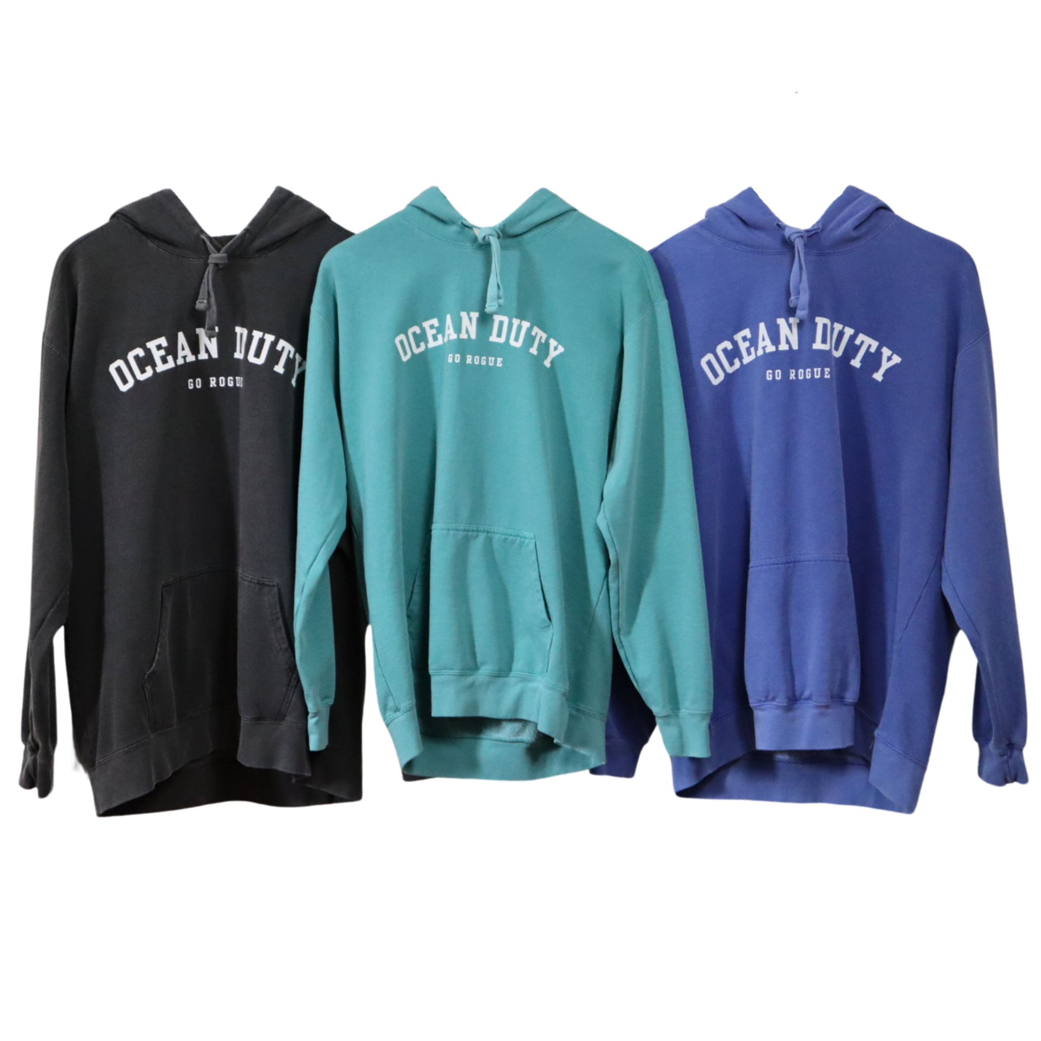 Go Rogue Ocean Duty Hoodies in all colors