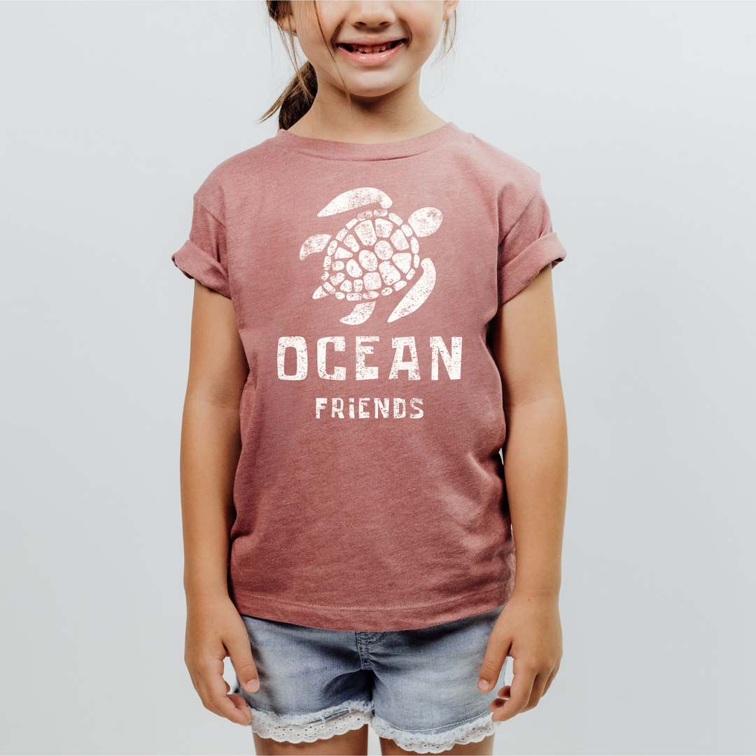 Ocean Friends Youth Tee Pink