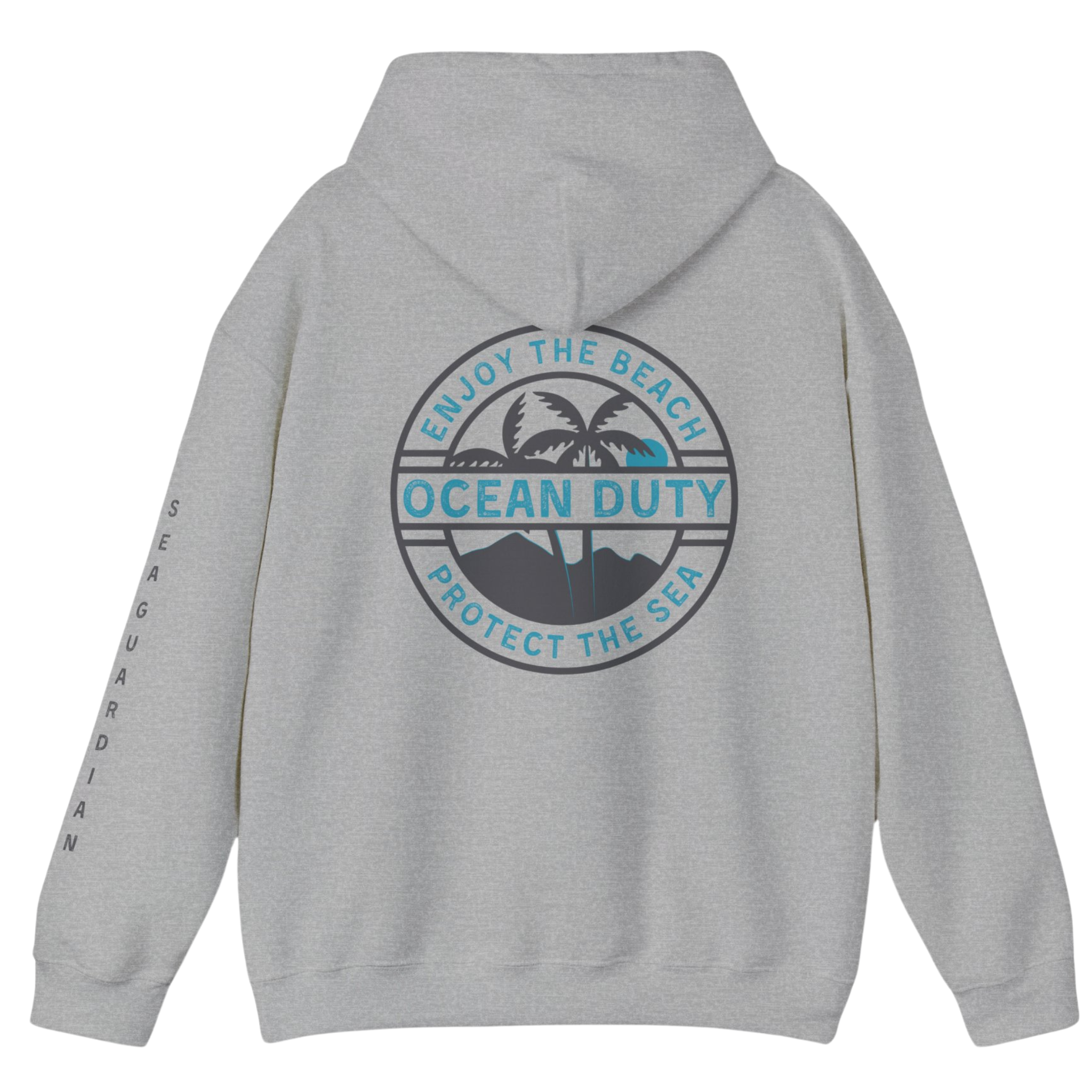 Grey Hoodie Beach Ocean Conservation