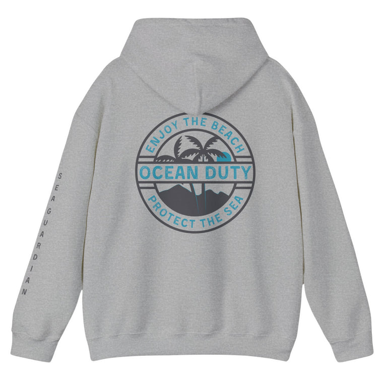 Grey Hoodie Beach Ocean Conservation