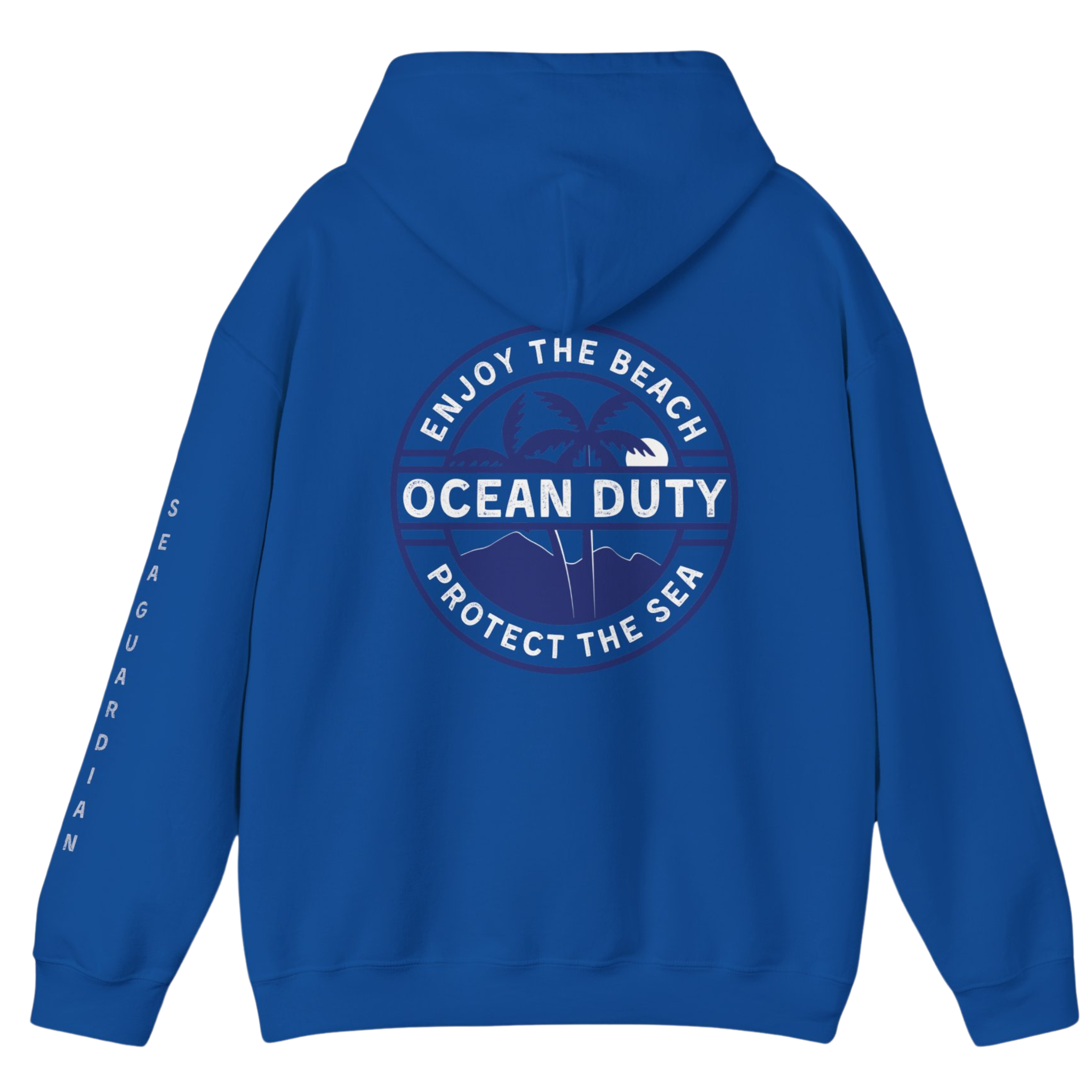 Royal Blue Hoodie Beach Ocean Conservation