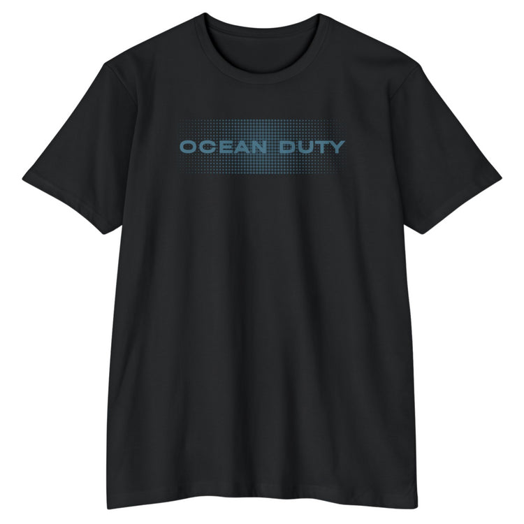 Black T shirt Ocean Colors Conservation